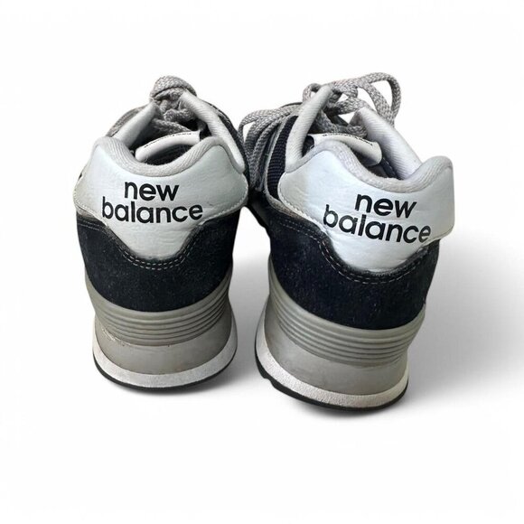 Navy blue and white New Balance Classic 574 Sneakers - Picture 5 of 6